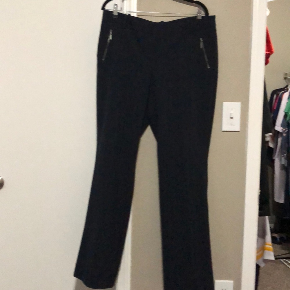 Pinstriped slacks
